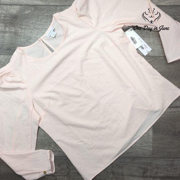 Liz Claiborne Long Sleeve Striped Top Size S - Picture 1 of 5